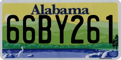 AL license plate 66BY261