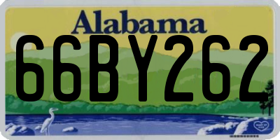 AL license plate 66BY262