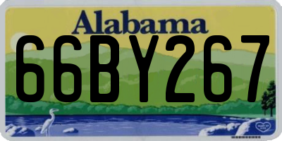 AL license plate 66BY267