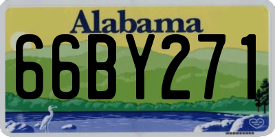 AL license plate 66BY271