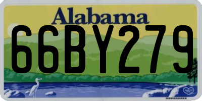 AL license plate 66BY279