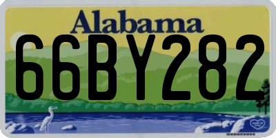 AL license plate 66BY282