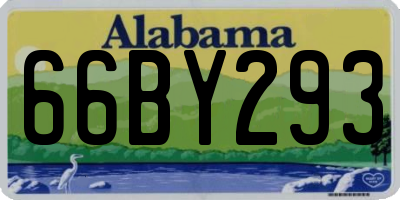AL license plate 66BY293