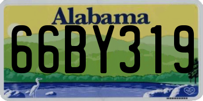 AL license plate 66BY319