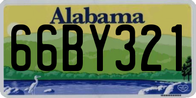 AL license plate 66BY321