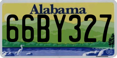AL license plate 66BY327