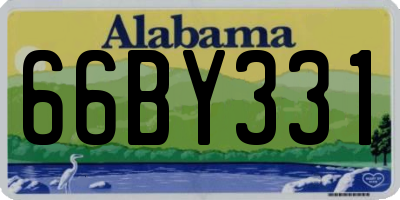 AL license plate 66BY331