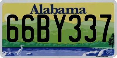AL license plate 66BY337