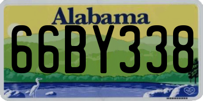 AL license plate 66BY338
