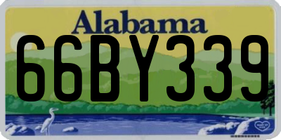 AL license plate 66BY339