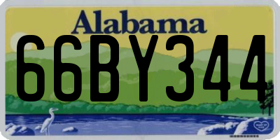 AL license plate 66BY344
