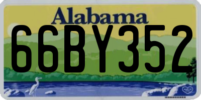 AL license plate 66BY352