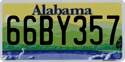 AL license plate 66BY357
