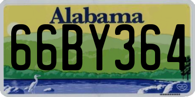 AL license plate 66BY364