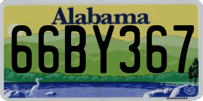 AL license plate 66BY367