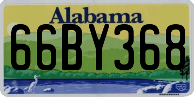 AL license plate 66BY368