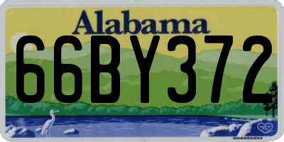 AL license plate 66BY372