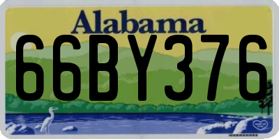 AL license plate 66BY376
