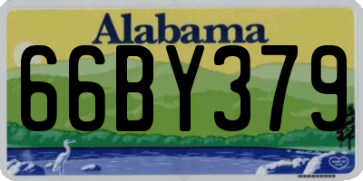AL license plate 66BY379
