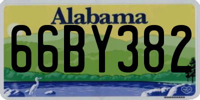 AL license plate 66BY382
