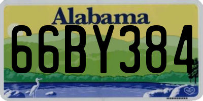 AL license plate 66BY384