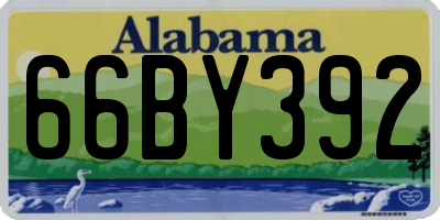 AL license plate 66BY392