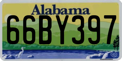 AL license plate 66BY397