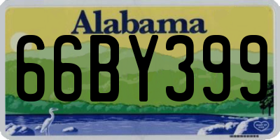 AL license plate 66BY399