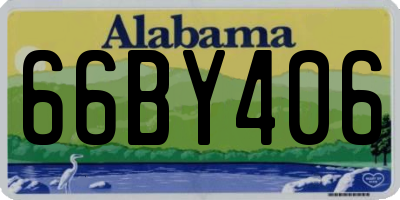 AL license plate 66BY406