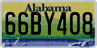 AL license plate 66BY408