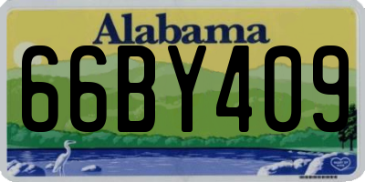 AL license plate 66BY409