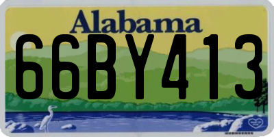 AL license plate 66BY413