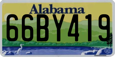 AL license plate 66BY419