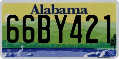 AL license plate 66BY421