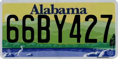 AL license plate 66BY427