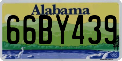 AL license plate 66BY439