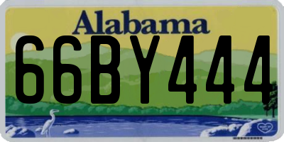 AL license plate 66BY444