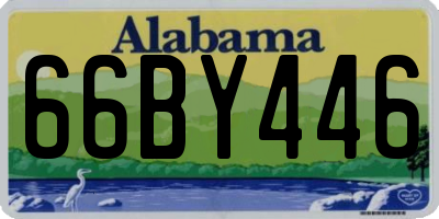 AL license plate 66BY446