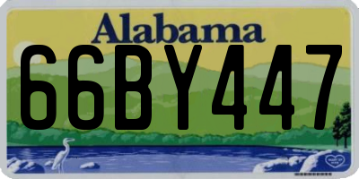 AL license plate 66BY447