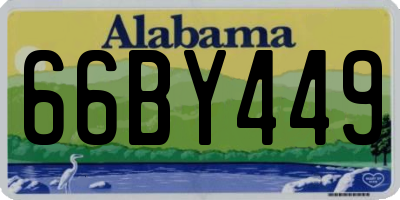 AL license plate 66BY449
