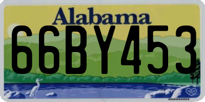 AL license plate 66BY453