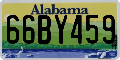 AL license plate 66BY459