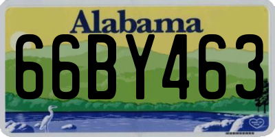 AL license plate 66BY463