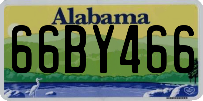 AL license plate 66BY466