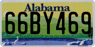 AL license plate 66BY469