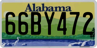 AL license plate 66BY472