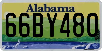 AL license plate 66BY480