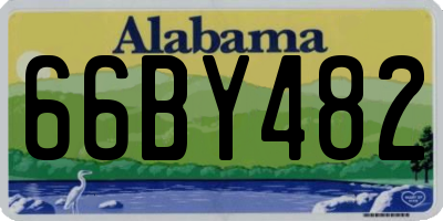 AL license plate 66BY482