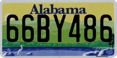 AL license plate 66BY486