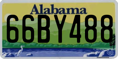 AL license plate 66BY488